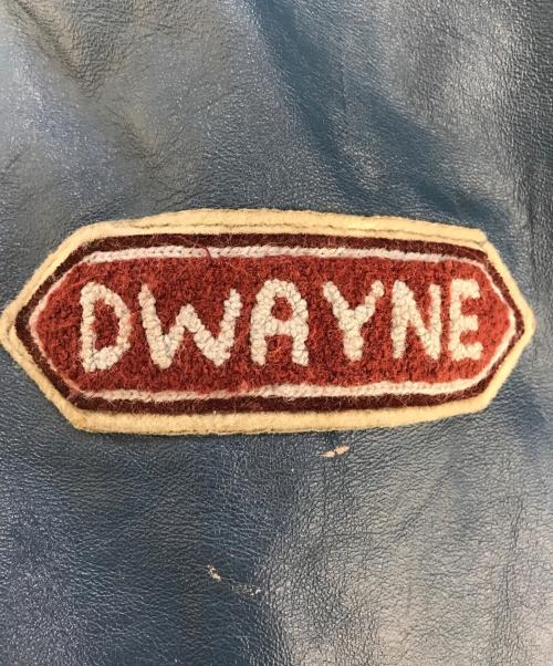 VINTAGE（ヴィンテージ）VINTAGE (ヴィンテージ) レザージャケット ブルー サイズ:42の古着・服飾アイテム