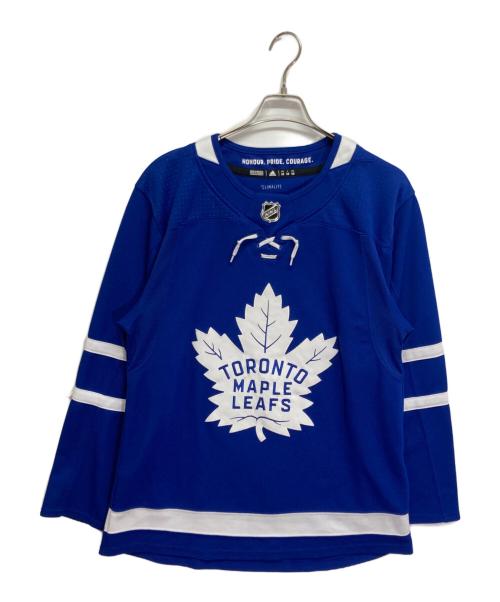 adidas（アディダス）adidas (アディダス) カットソー ブルー サイズ:50の古着・服飾アイテム