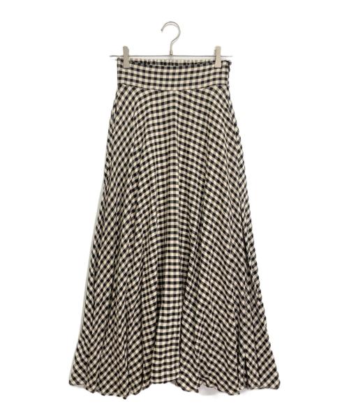 JENNE（ジェンヌ）JENNE (ジェンヌ) エアリーフレンチフレアスカート ホワイト サイズ:Mの古着・服飾アイテム