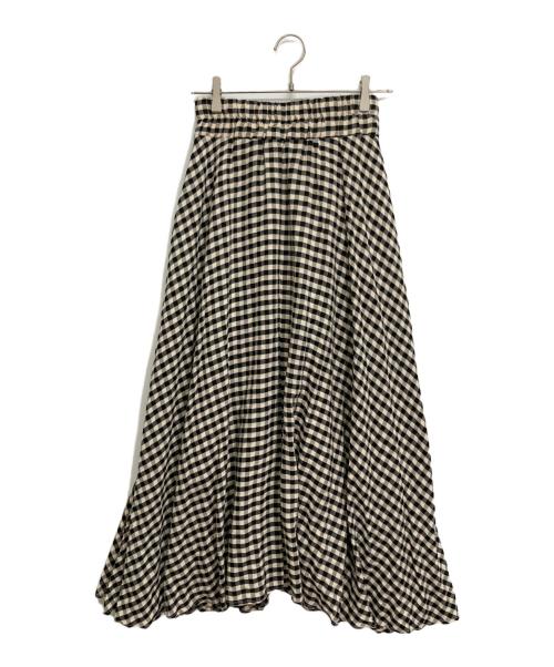 JENNE（ジェンヌ）JENNE (ジェンヌ) エアリーフレンチフレアスカート ホワイト サイズ:Mの古着・服飾アイテム