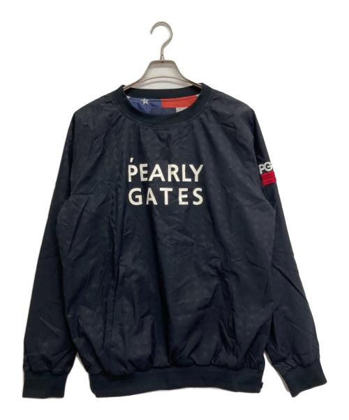 PEARLY GATES（パーリーゲイツ）PEARLY GATES (パーリーゲイツ) ナイロンプルオーバー ネイビー サイズ:6の古着・服飾アイテム