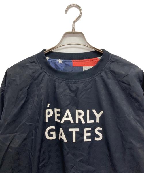 PEARLY GATES（パーリーゲイツ）PEARLY GATES (パーリーゲイツ) ナイロンプルオーバー ネイビー サイズ:6の古着・服飾アイテム