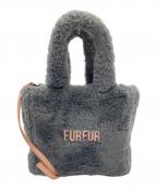 furfurファーファー）の古着「エコファートートバッグ」｜グレー