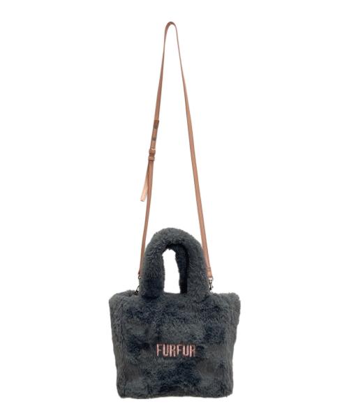 furfur（ファーファー）furfur (ファーファー) エコファートートバッグ グレーの古着・服飾アイテム