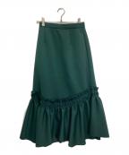 LANVINランバン）の古着「スカート」｜グリーン