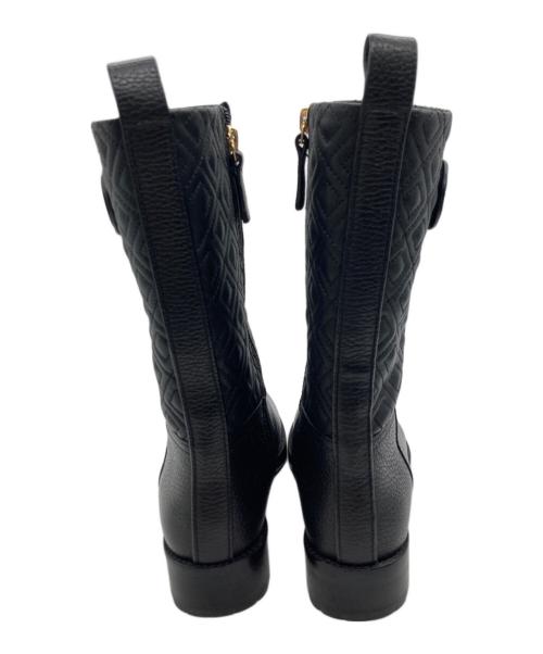 TORY BURCH（トリーバーチ）TORY BURCH (トリーバーチ) キルティングブーツ ブラック サイズ:25の古着・服飾アイテム