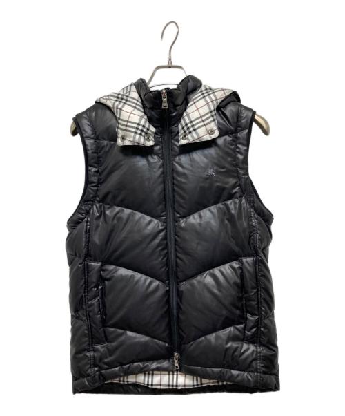 BURBERRY BLACK LABEL（バーバリーブラックレーベル）BURBERRY BLACK LABEL (バーバリーブラックレーベル) ダウンベスト ブラック サイズ:Mの古着・服飾アイテム