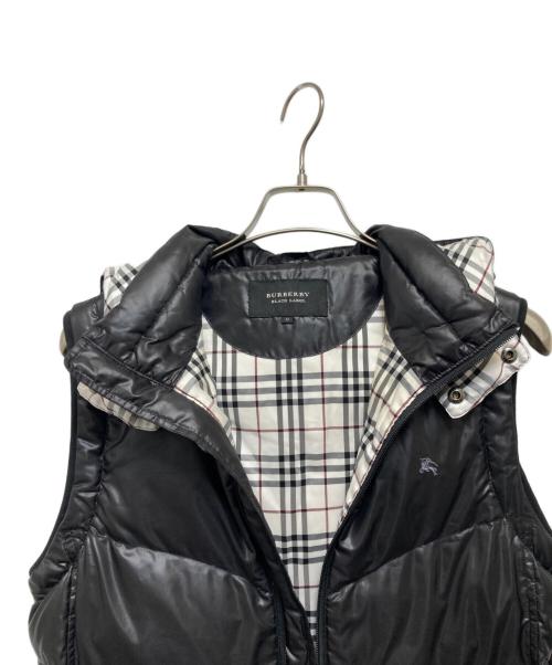 BURBERRY BLACK LABEL（バーバリーブラックレーベル）BURBERRY BLACK LABEL (バーバリーブラックレーベル) ダウンベスト ブラック サイズ:Mの古着・服飾アイテム