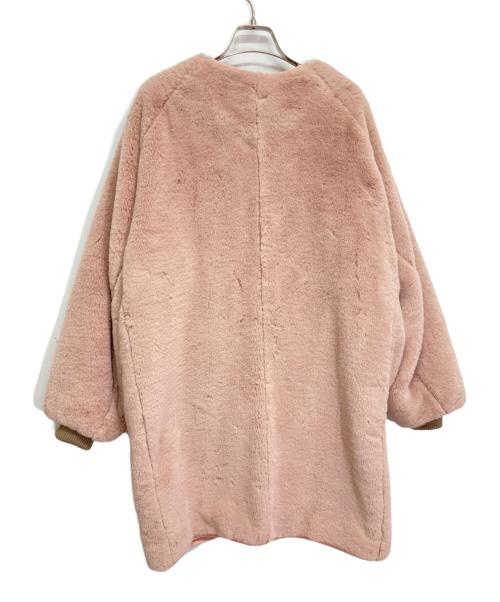 MUVEIL Work（ミュベールワーク）MUVEIL WORK (ミュベールワーク) エコファーコート ピンク サイズ:36の古着・服飾アイテム