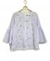 MUVEIL（ミュベール）の古着「ビーズブラウス」｜ブルー