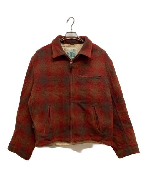 Golden Bear（ゴールデンベア）Golden Bear (ゴールデンベア) オンブレチェックジャケット オレンジ サイズ:Lの古着・服飾アイテム