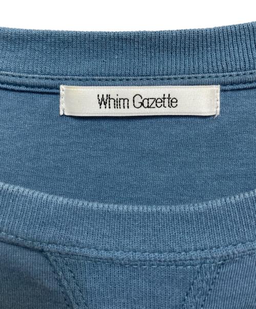 Whim Gazette（ウィムガゼット）Whim Gazette (ウィムガゼット) ノースリーブワンピース ブルー サイズ:Fの古着・服飾アイテム