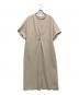 ELENDEEK（エレンディーク）の古着「プリーツドッキングワンピース」｜ベージュ