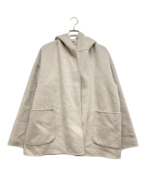 GALERIE VIE（ギャルリーヴィー）GALERIE VIE (ギャルリーヴィー) ウールダブルフェイスフーデッドコート グレー サイズ:Sの古着・服飾アイテム