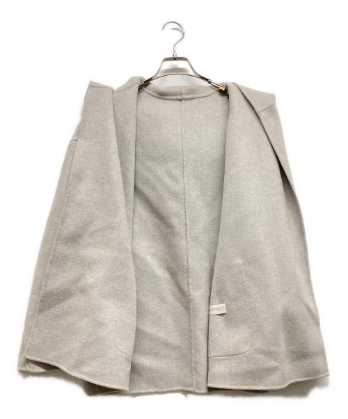 GALERIE VIE（ギャルリーヴィー）GALERIE VIE (ギャルリーヴィー) ウールダブルフェイスフーデッドコート グレー サイズ:Sの古着・服飾アイテム