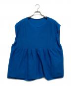 Spick and Spanスピック＆スパン）の古着「ギマコットンフレンチスリーブプルオーバー」｜ブルー