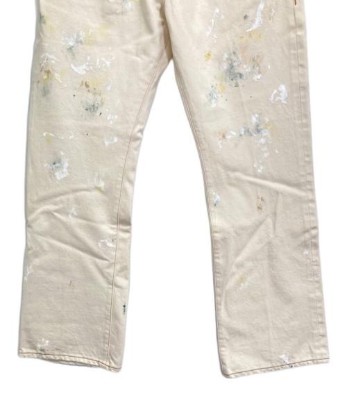 saby（サバイ）saby (サバイ) ペイントデニムパンツ ホワイト サイズ:Sの古着・服飾アイテム