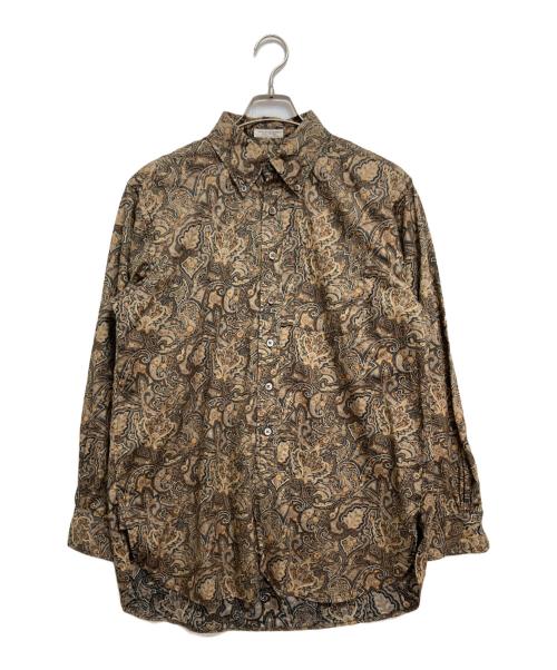 Engineered Garments（エンジニアドガーメンツ）Engineered Garments (エンジニアードガーメンツ) 総柄シャツ ベージュ サイズ:Sの古着・服飾アイテム