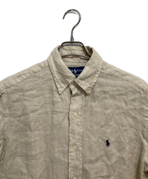 RALPH LAUREN（ラルフローレン）RALPH LAUREN (ラルフローレン) リネンシャツ ベージュ サイズ:Sの古着・服飾アイテム