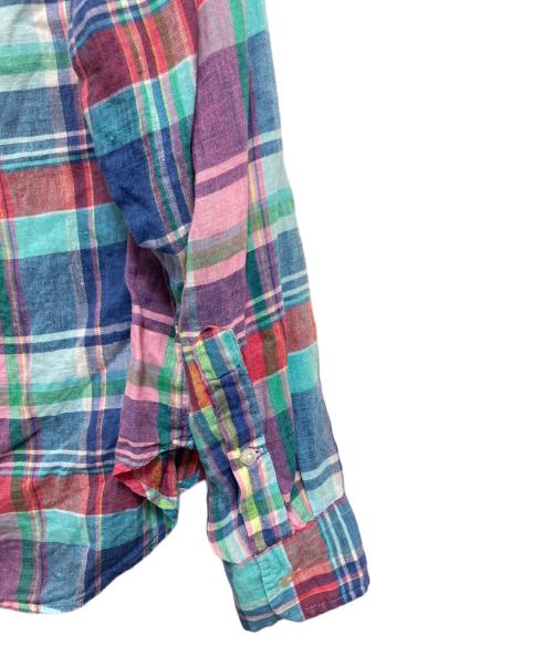 RALPH LAUREN（ラルフローレン）RALPH LAUREN (ラルフローレン) リネンシャツ マルチカラー サイズ:Mの古着・服飾アイテム