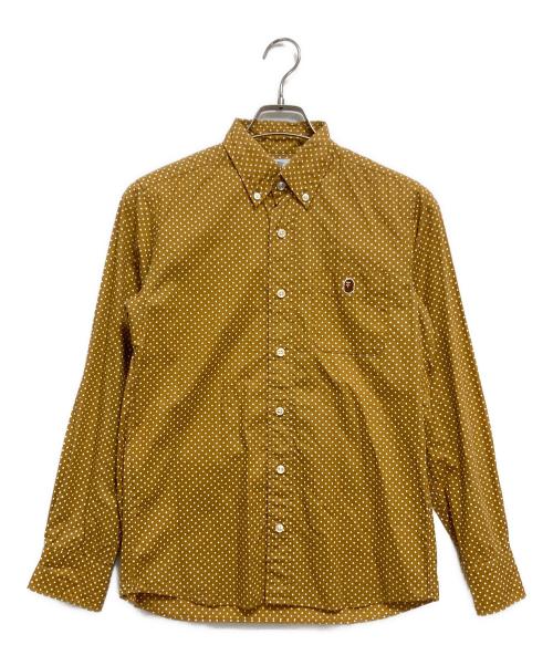 A BATHING APE（アベイシングエイプ）A BATHING APE (ア ベイシング エイプ) 長袖シャツ ブラウン サイズ:Sの古着・服飾アイテム