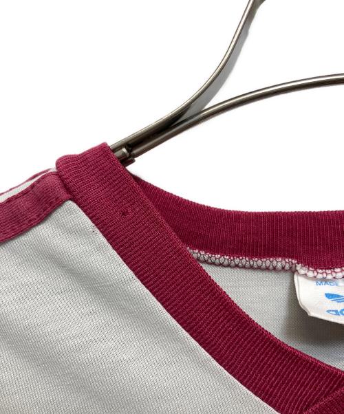 adidas（アディダス）adidas (アディダス) トレフォイルプリントTEE グレー サイズ:Lの古着・服飾アイテム