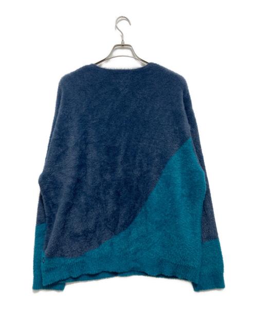 HUF（ハフ）HUF (ハフ) MERGED CARDIGAN ブルー サイズ:XLの古着・服飾アイテム