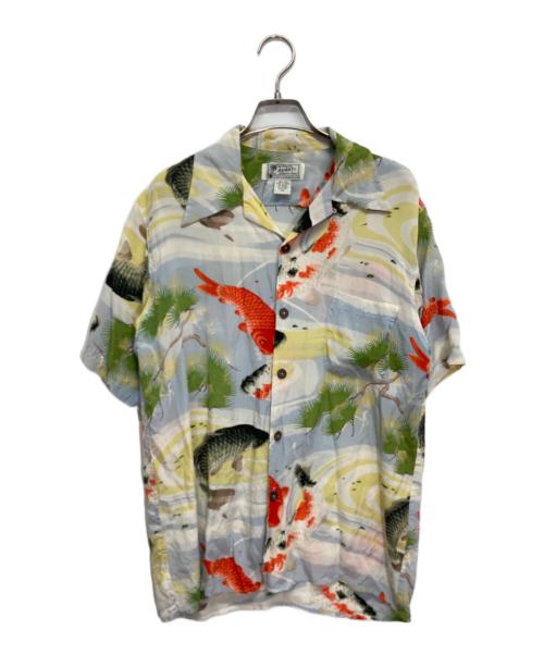 AVANTI（アヴァンティ）AVANTI (アヴァンティ) 鯉柄アロハシャツ ホワイト サイズ:XSの古着・服飾アイテム