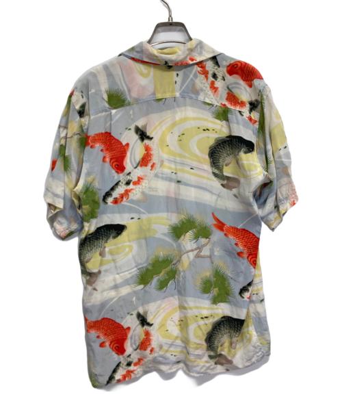 AVANTI（アヴァンティ）AVANTI (アヴァンティ) 鯉柄アロハシャツ ホワイト サイズ:XSの古着・服飾アイテム