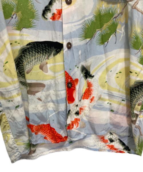 AVANTI（アヴァンティ）AVANTI (アヴァンティ) 鯉柄アロハシャツ ホワイト サイズ:XSの古着・服飾アイテム