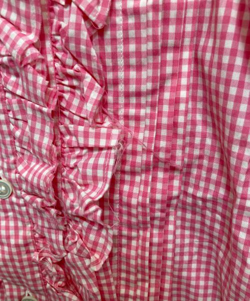 COMME des GARCONS tricot（コムデギャルソントリコ）COMME des GARCONS tricot (コムデギャルソントリコ) フリルブラウス ピンク サイズ:Sの古着・服飾アイテム