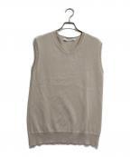 FRAMeWORKフレームワーク）の古着「ペーパーポリエステルスリーブレス」｜ベージュ