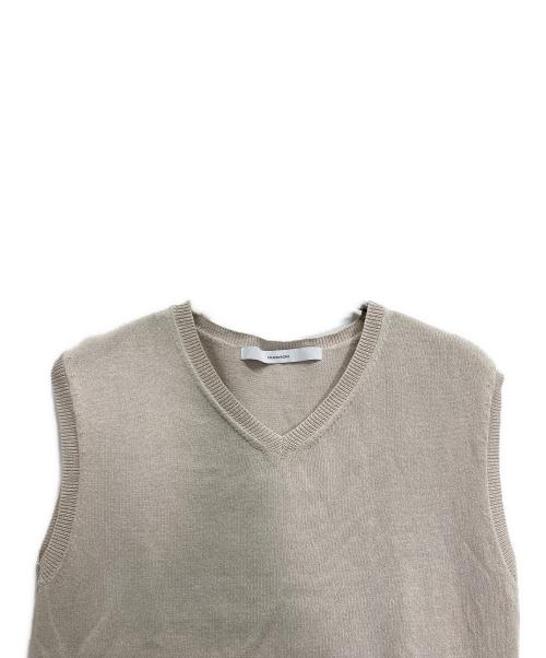 FRAMeWORK（フレームワーク）FRAMeWORK (フレームワーク) ペーパーポリエステルスリーブレス ベージュ サイズ:記載なしの古着・服飾アイテム