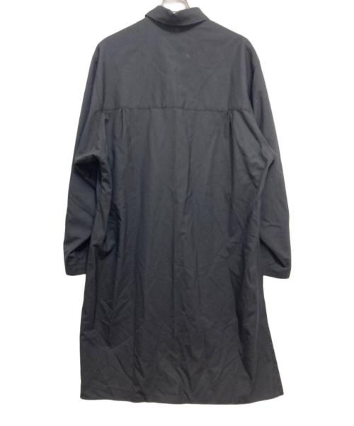 Y's（ワイズ）Y's (ワイズ) ウールオープンカラーロングシャツ ブラック サイズ:2の古着・服飾アイテム