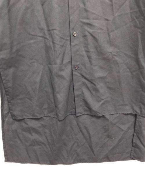 Y's（ワイズ）Y's (ワイズ) ウールオープンカラーロングシャツ ブラック サイズ:2の古着・服飾アイテム