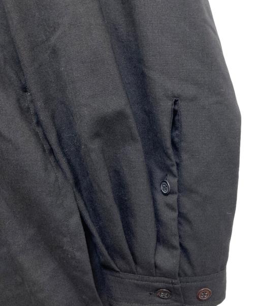 Y's（ワイズ）Y's (ワイズ) ウールオープンカラーロングシャツ ブラック サイズ:2の古着・服飾アイテム