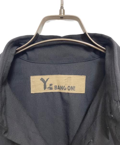 Y's（ワイズ）Y's (ワイズ) ウールオープンカラーロングシャツ ブラック サイズ:2の古着・服飾アイテム