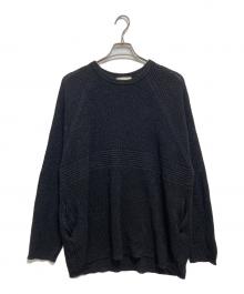 yokosakamoto（ヨウコサカモト）の古着「PAPER KNIT SWEATER」｜ブラック