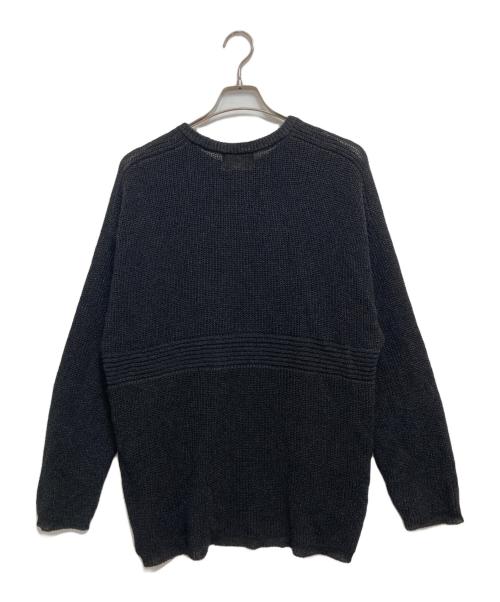 yokosakamoto（ヨウコサカモト）YOKOSAKAMOTO (ヨウコサカモト) PAPER KNIT SWEATER ブラック サイズ:Lの古着・服飾アイテム
