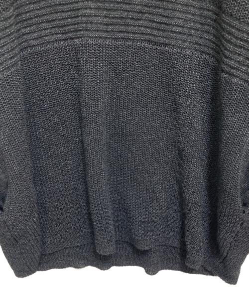 yokosakamoto（ヨウコサカモト）YOKOSAKAMOTO (ヨウコサカモト) PAPER KNIT SWEATER ブラック サイズ:Lの古着・服飾アイテム