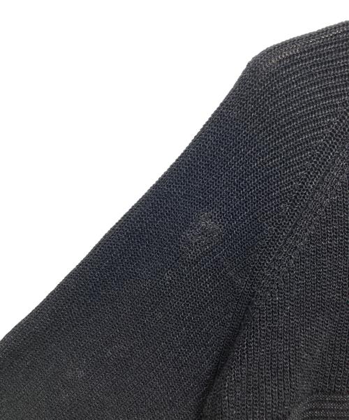 yokosakamoto（ヨウコサカモト）YOKOSAKAMOTO (ヨウコサカモト) PAPER KNIT SWEATER ブラック サイズ:Lの古着・服飾アイテム