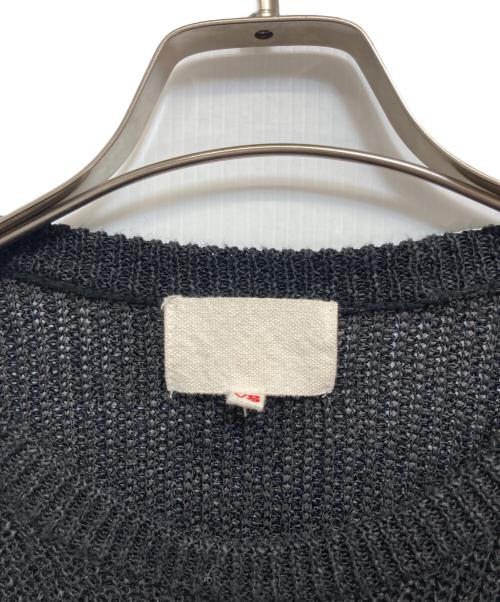 yokosakamoto（ヨウコサカモト）YOKOSAKAMOTO (ヨウコサカモト) PAPER KNIT SWEATER ブラック サイズ:Lの古着・服飾アイテム