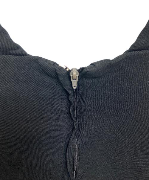 COMME des GARCONS COMME des GARCONS（コムデギャルソン コムデギャルソン）COMME des GARCONS COMME des GARCONS (コムデギャルソン コムデギャルソン) ポリ縮絨サロペットワンピース ブラック サイズ:Sの古着・服飾アイテム