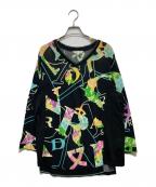 LEONARDレオナール）の古着「ロングカットソー」｜ブラック