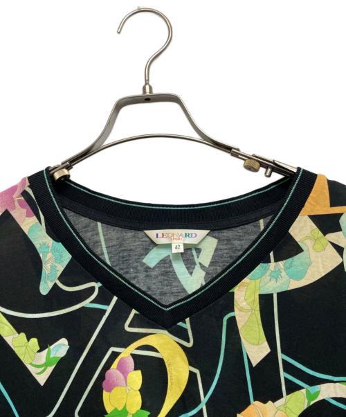 LEONARD（レオナール）LEONARD (レオナール) ロングカットソー ブラック サイズ:42の古着・服飾アイテム