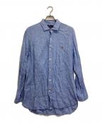 POLO RALPH LAURENポロ・ラルフローレン）の古着「リネンシャツ」｜ブルー