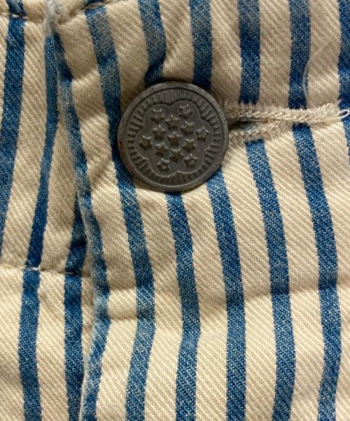 RRL（ダブルアールエル）RRL (ダブルアールエル) マリンボーダーハーフパンツ ベージュ×ブルー サイズ:W34の古着・服飾アイテム