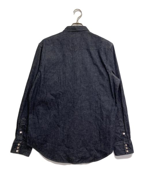RRL（ダブルアールエル）RRL (ダブルアールエル) コンチョボタンデニムウエスタンシャツ インディゴ サイズ:Lの古着・服飾アイテム