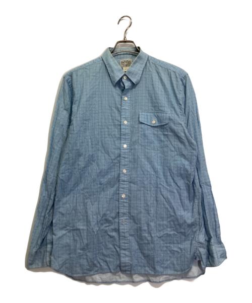 RRL（ダブルアールエル）RRL (ダブルアールエル) チェックシャツ ブルー サイズ:Lの古着・服飾アイテム