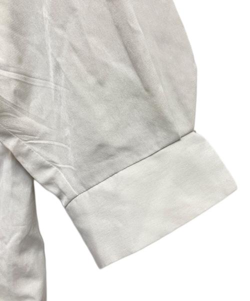 INDIVI（インディヴィ）INDIVI (インディヴィ) キーネック6分袖ブラウス グレー サイズ:38の古着・服飾アイテム